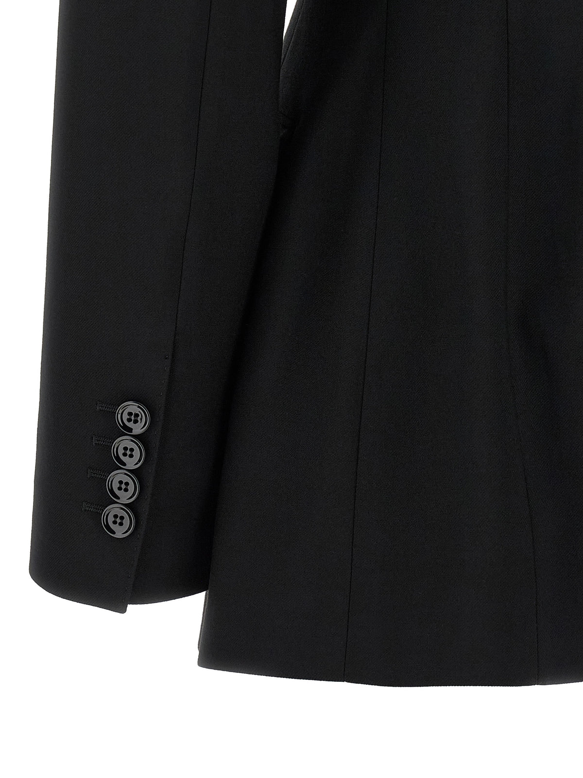 Dolce & Gabbana Black Virgin Wool Blazer