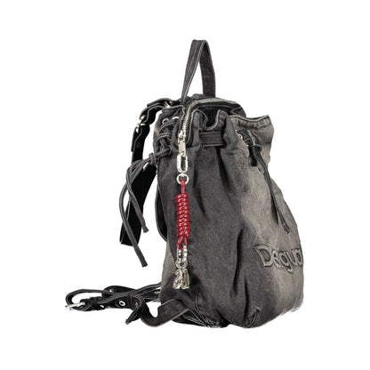 Desigual Black Cotton Womens Backpack