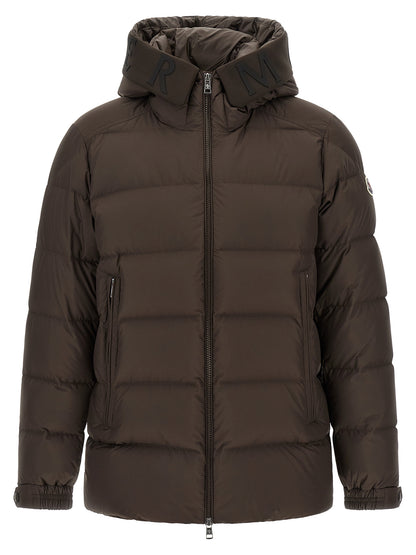 Moncler Brown Polyester Full-Length Jacket