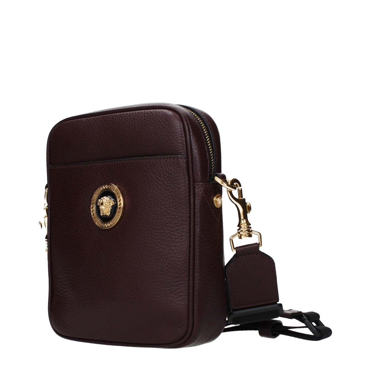 Versace Purple Leather Crossbody Bag
