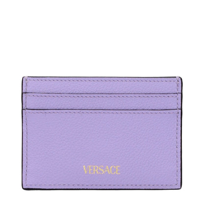 Versace Purple Leather Cardholder