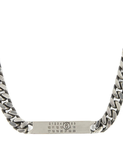MM6 Maison Margiela Silver Brass Necklace