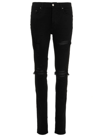 Amiri Black Cotton Skinny Jeans