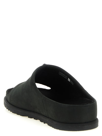UGG Black Leather Slides