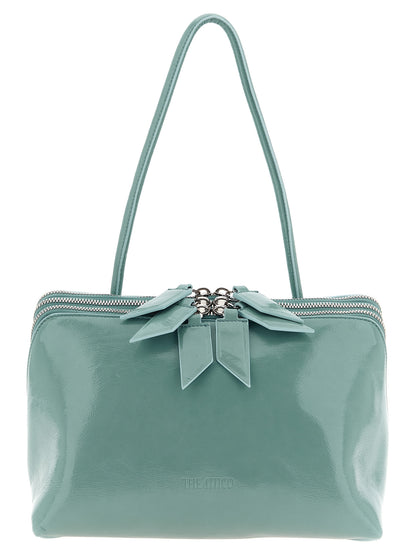The Attico Blue Calfskin Shoulder Bag