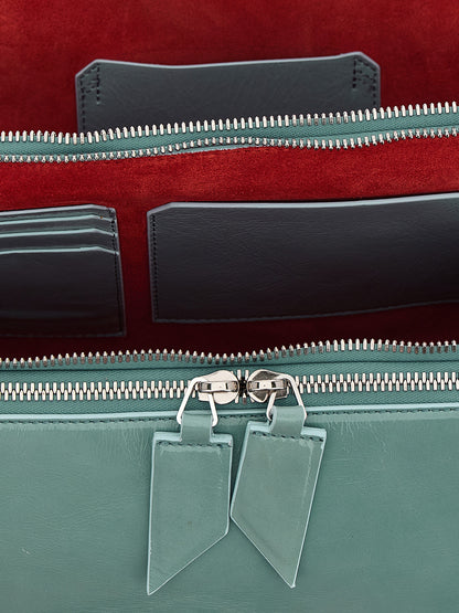 The Attico Blue Calfskin Shoulder Bag