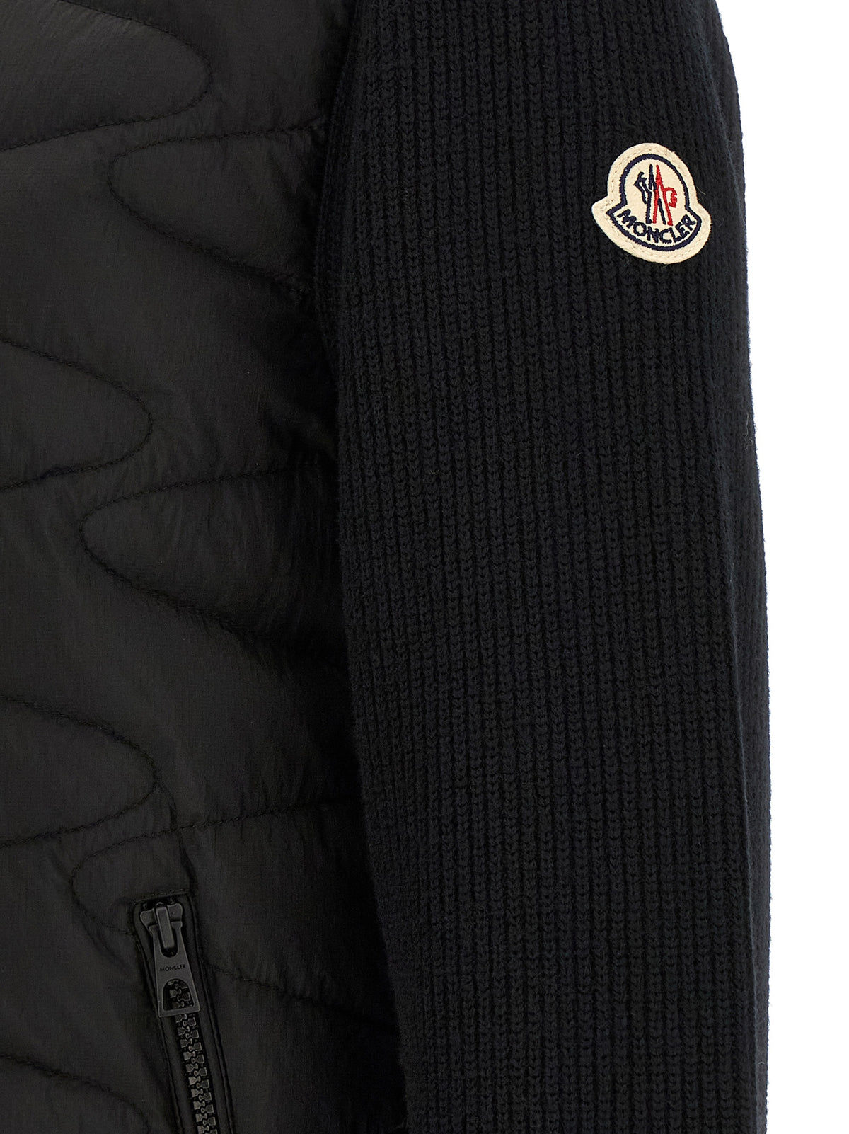 Moncler Black Polyamide Cardigan