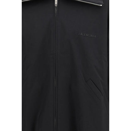 Balenciaga Black Cotton Full-Length Jacket