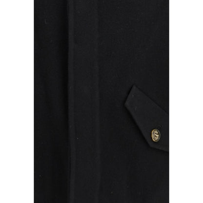 SÉFR Black Wool Oves Aries Full-Length Jacket