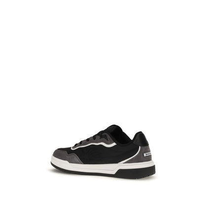 Palm Angels Black Calf Leather Bos Taurus Low Top Sneakers