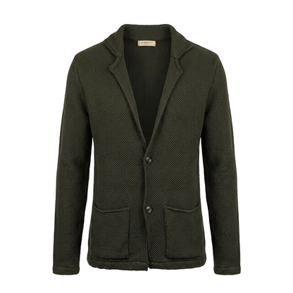Roberto Pepe Luxury Green Wool Men's Sweater