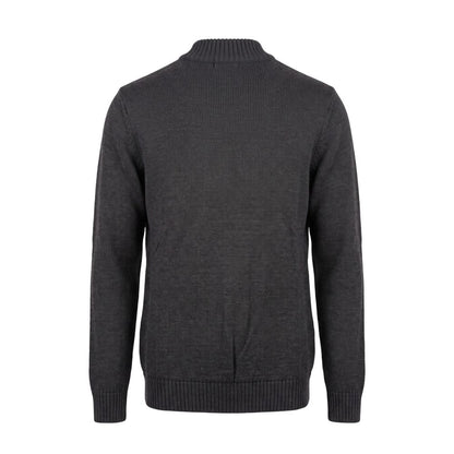 Roberto Pepe Luxury Grey Wool Men Sweater