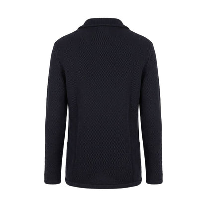 Roberto Pepe Luxury Blue Wool Men's Sweater