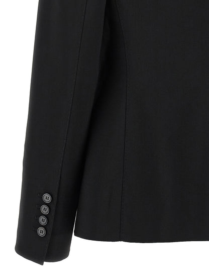 Dolce & Gabbana Black Virgin Wool Blazer