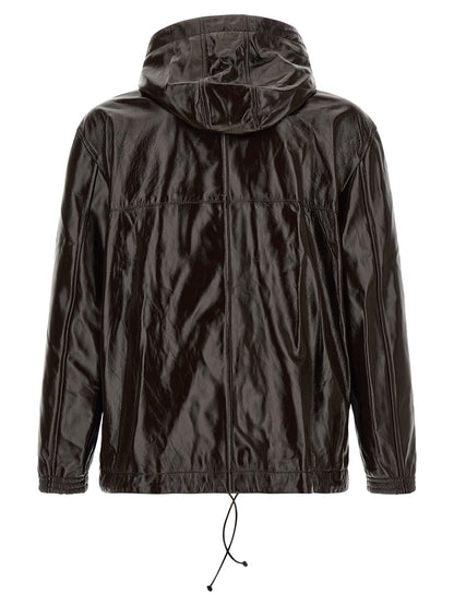 Namacheko Brown Lamb Leather Leather Jacket