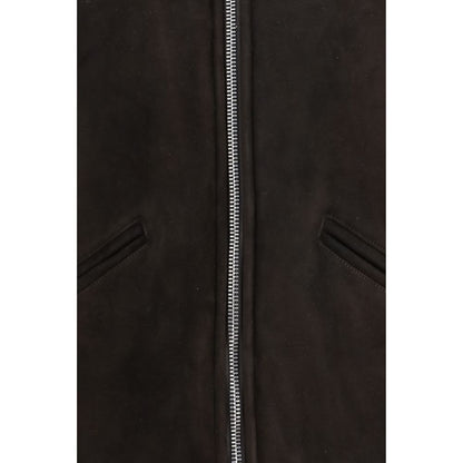 Valstar Brown Lamb Ovis Aries Leather Jacket