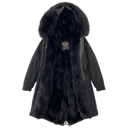 Mr&Mrs Italy Black Cotton Women Jacket
