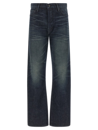 Tom Ford Blue Cotton Jeans Denim