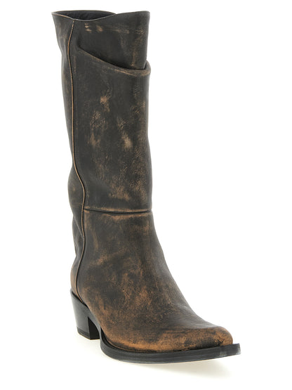 Khaite Brown Calfskin Chelsea Boots