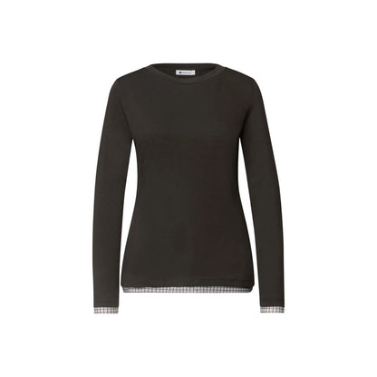 Street One Brown Cotton Long Sleeve T-Shirt