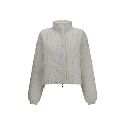 Gongdid Design Beige Polyester Full-Length Jacket