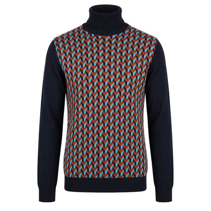 Roberto Pepe Luxury Red Wool Men's Sweater