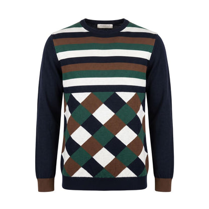 Roberto Pepe Luxury Blue Wool Men's Sweater