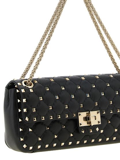 Valentino Garavani Black Goatskin Shoulder Bag