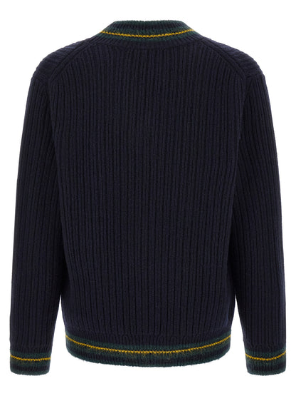 Lacoste Blue Wool Cardigan