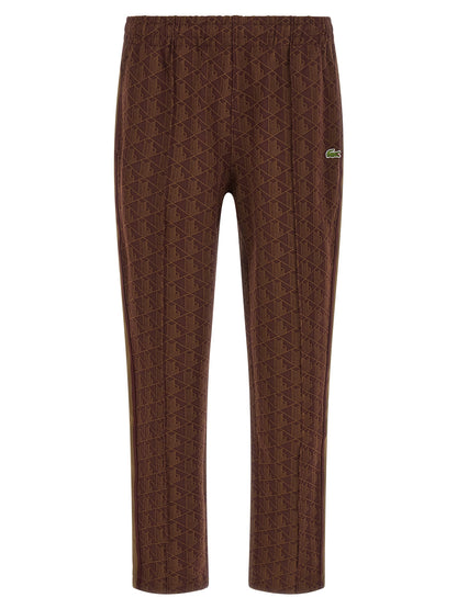 Lacoste Brown Polyester Joggers (Workout Pants)