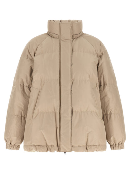 Brunello Cucinelli Beige Cotton Full-Length Jacket