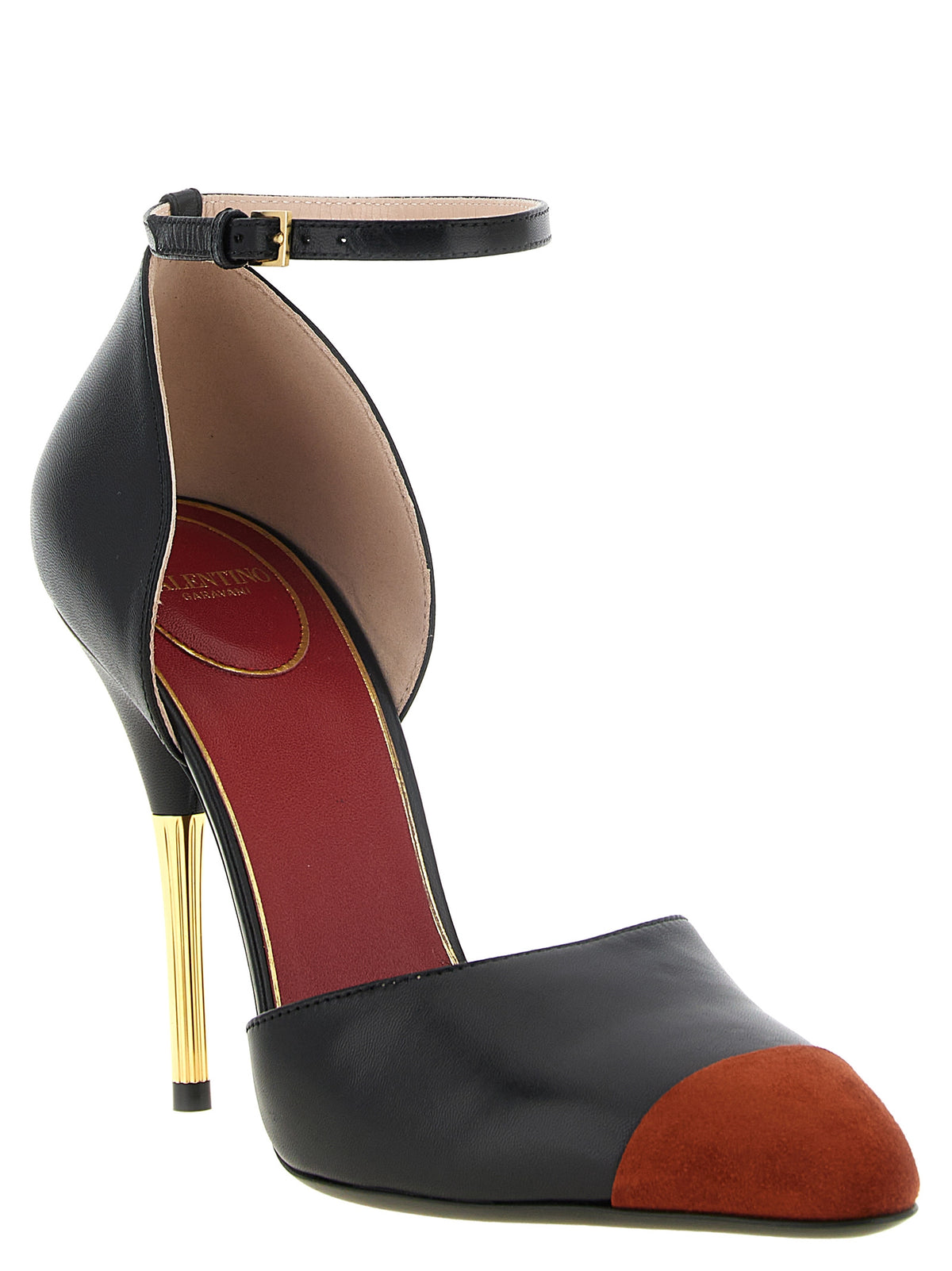 Valentino Garavani Black Goatskin High Heel Pumps