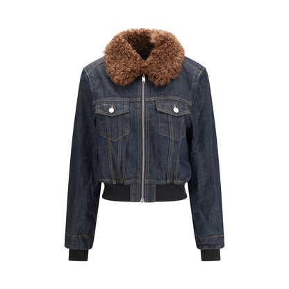 Ganni Blue Cotton Denim Jacket