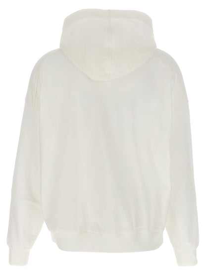 Brunello Cucinelli White Cotton Hoodie
