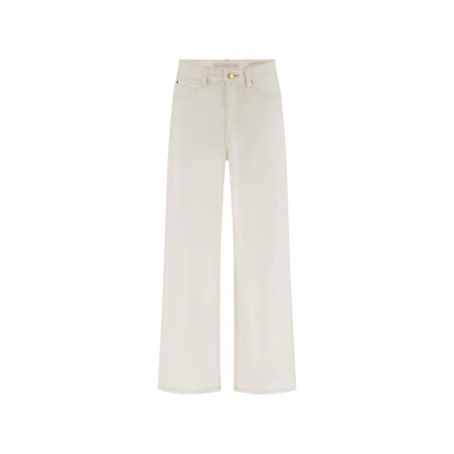 Guess White Cotton Casual Pants