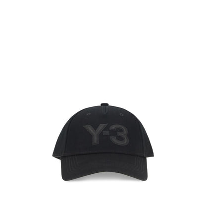 Y-3 Black Cotton Cap (Baseball Hat)