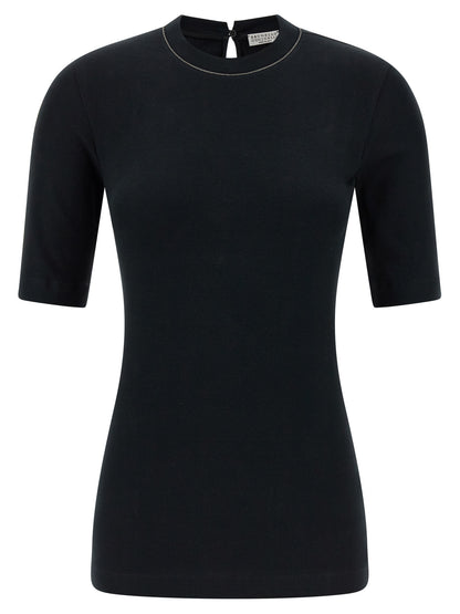 Brunello Cucinelli Black Cotton Cardigan