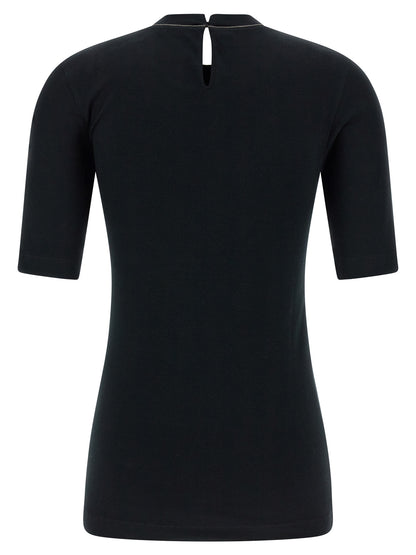 Brunello Cucinelli Black Cotton Cardigan