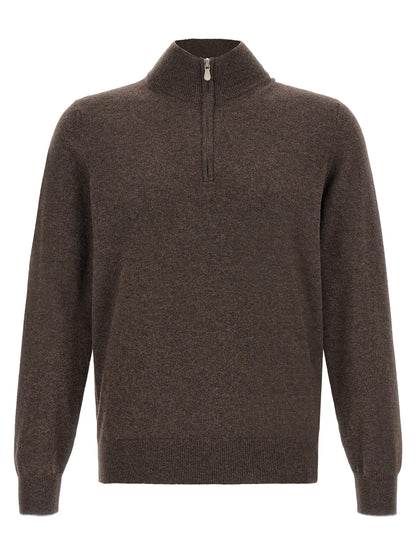 Brunello Cucinelli Brown Cashmere Cardigan