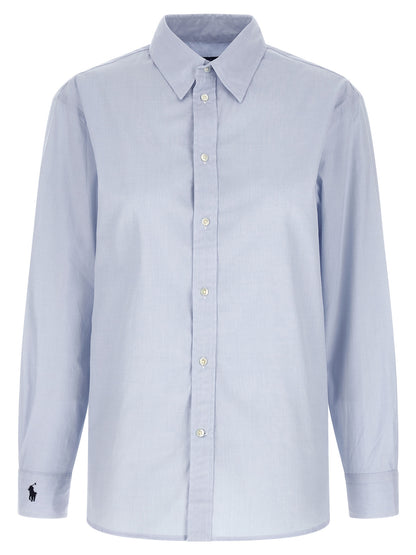 Polo Ralph Lauren Blue Cotton Blouse