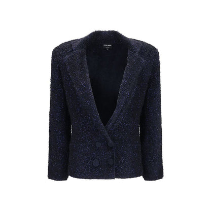 Giorgio Armani Blue Polyamide Blazer