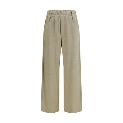 Brunello Cucinelli Beige Cotton Casual Pants