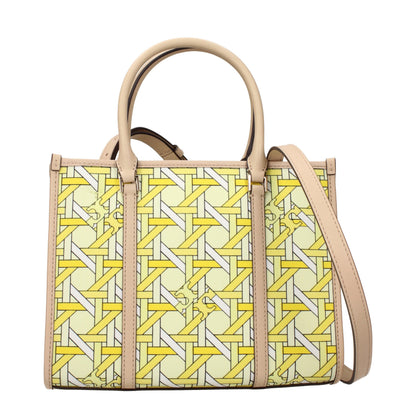 Tory Burch Yellow Fabric Handbag