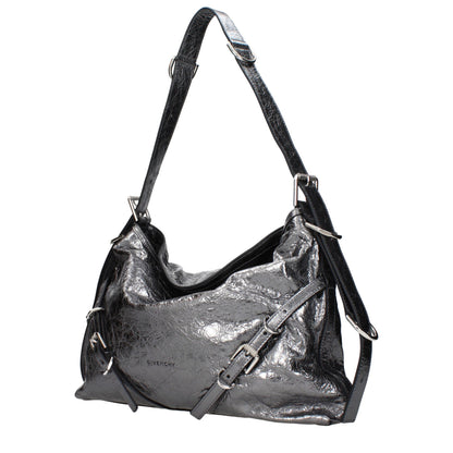 Givenchy Gray Leather Shoulder Bag