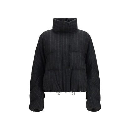 Brunello Cucinelli Gray Wool Oves Aries Full-Length Jacket
