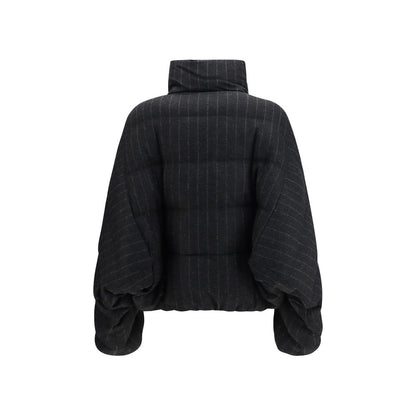 Brunello Cucinelli Gray Wool Oves Aries Full-Length Jacket