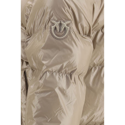 PINKO Beige Polyamide Full-Length Jacket