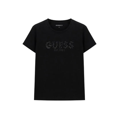 Guess Black Cotton T-Shirt