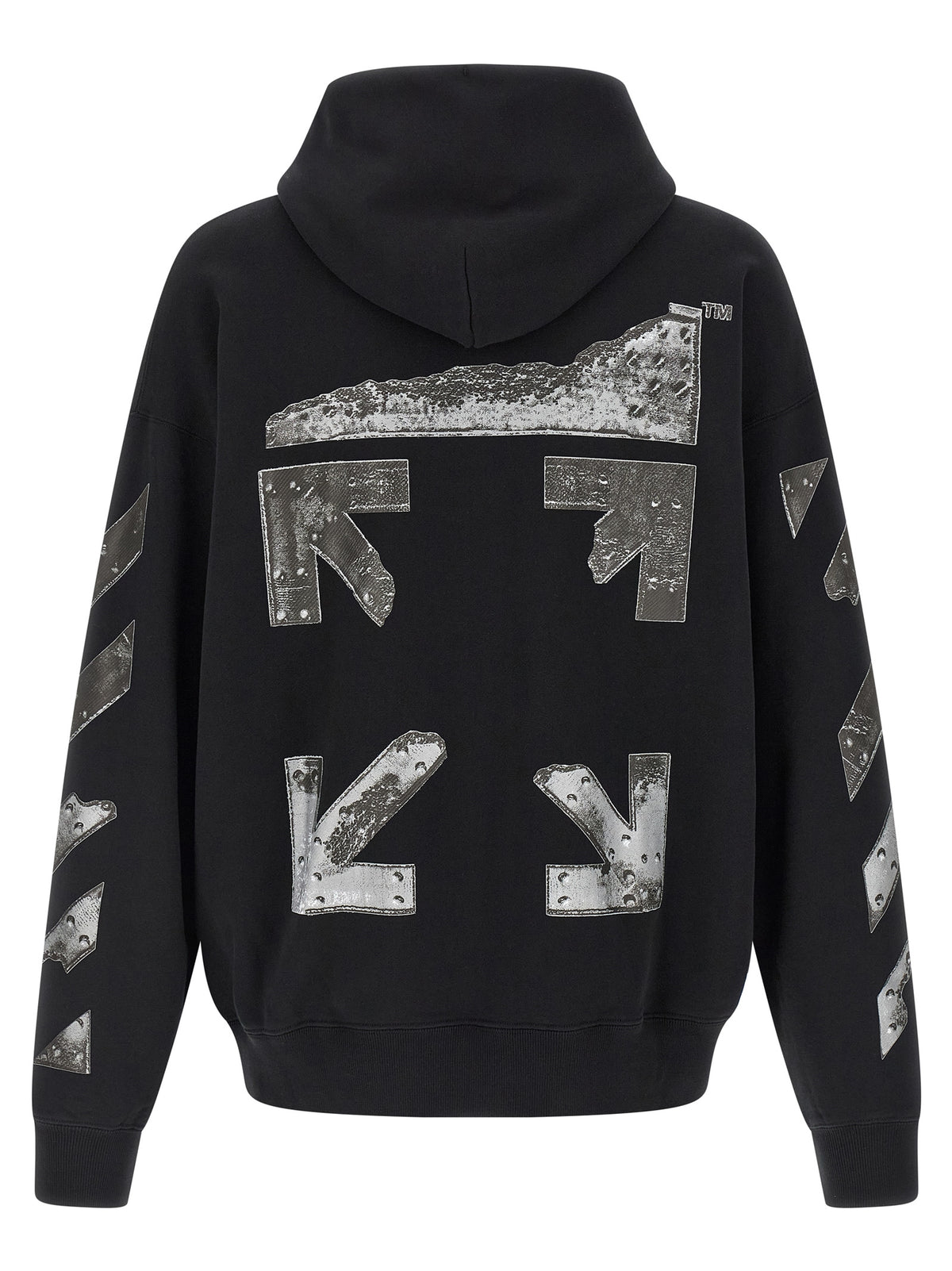 Off-White Black Cotton Sweatshirt