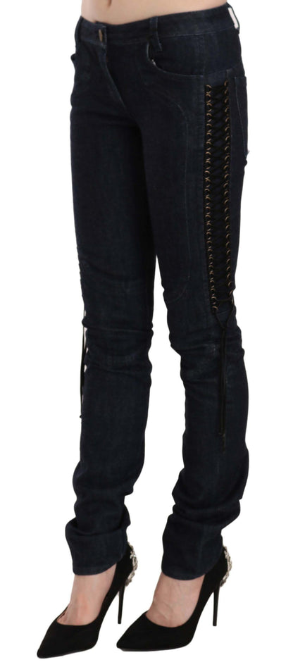  - Elegant Low Waist Skinny Trousers